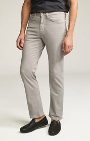 Charisma Relaxed Straight Pants in Cement Twill