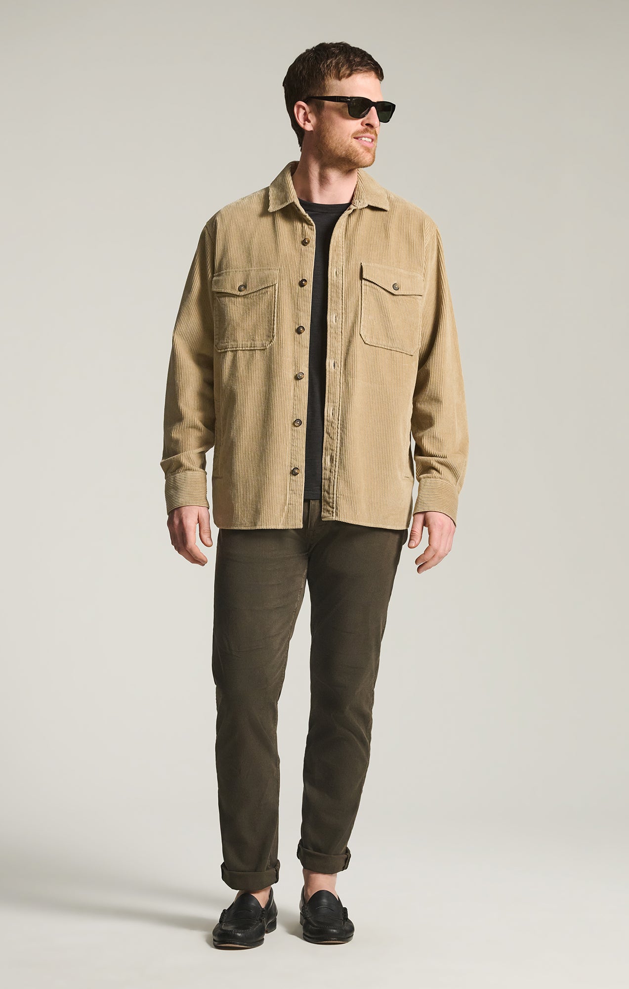 Courage Straight Leg Pants in Green Cactus Twill