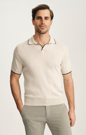 Polo Sweater In Pure Cashmere