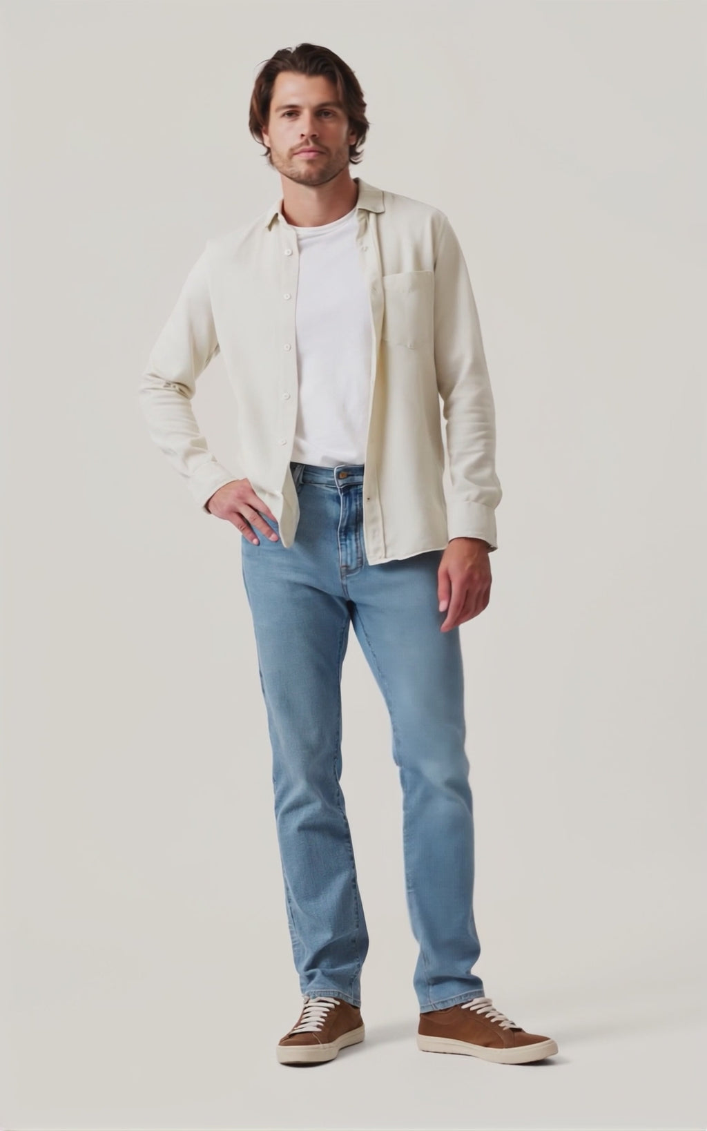 Charisma Relaxed Straight Jeans In Light Comfort