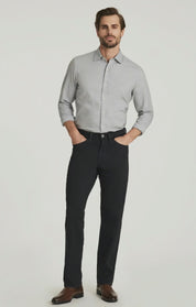 Charisma Relaxed Straight Pants in Dark Grey Cloud Luxe