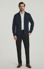 Courage Straight Commuter Pants in Black Luxe