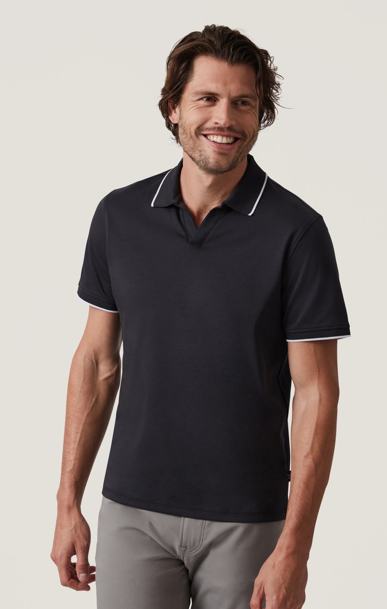 Riviera Polo Shirt in Black