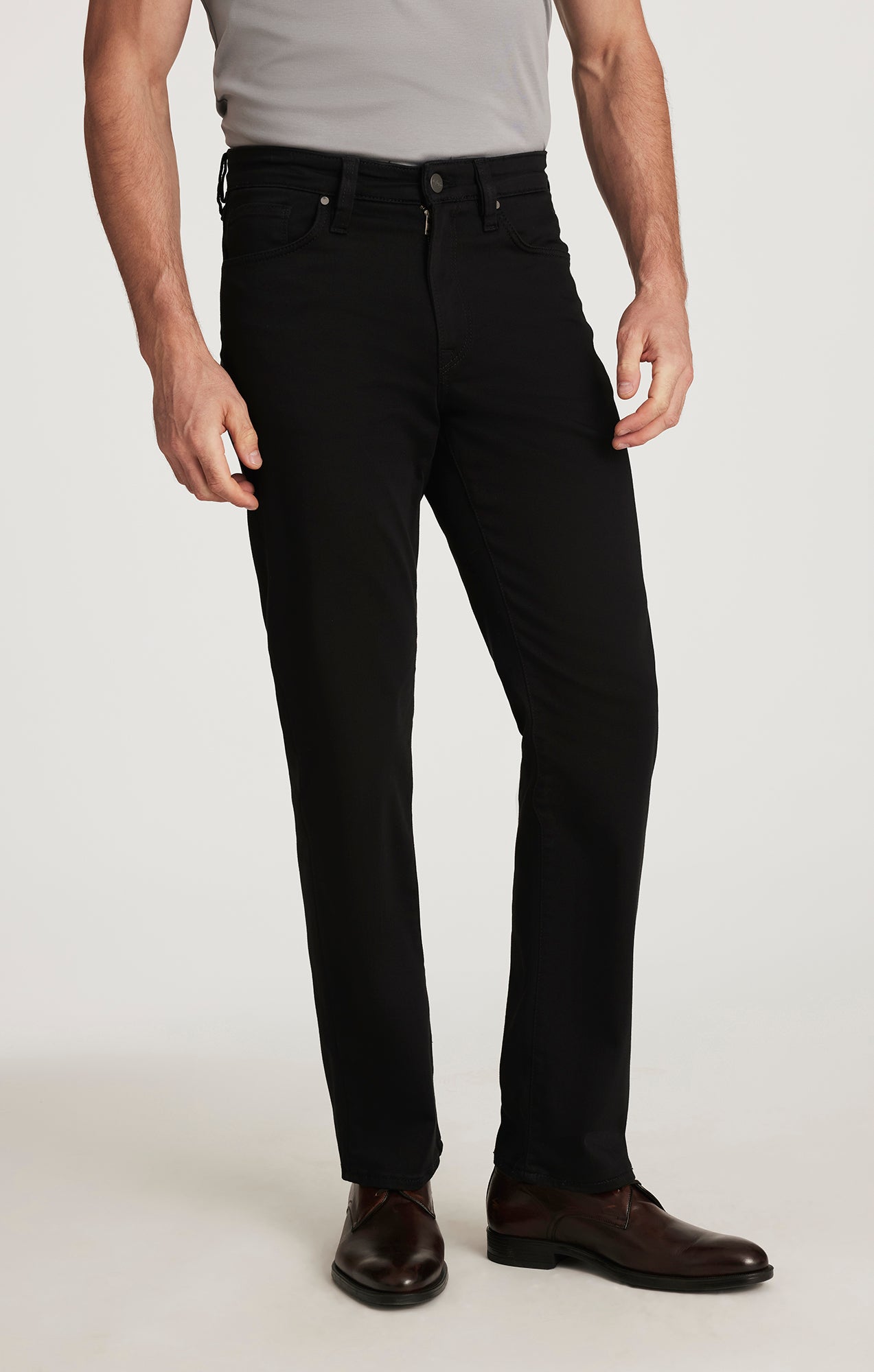 Charisma Relaxed Straight Pants In Select Double Black
