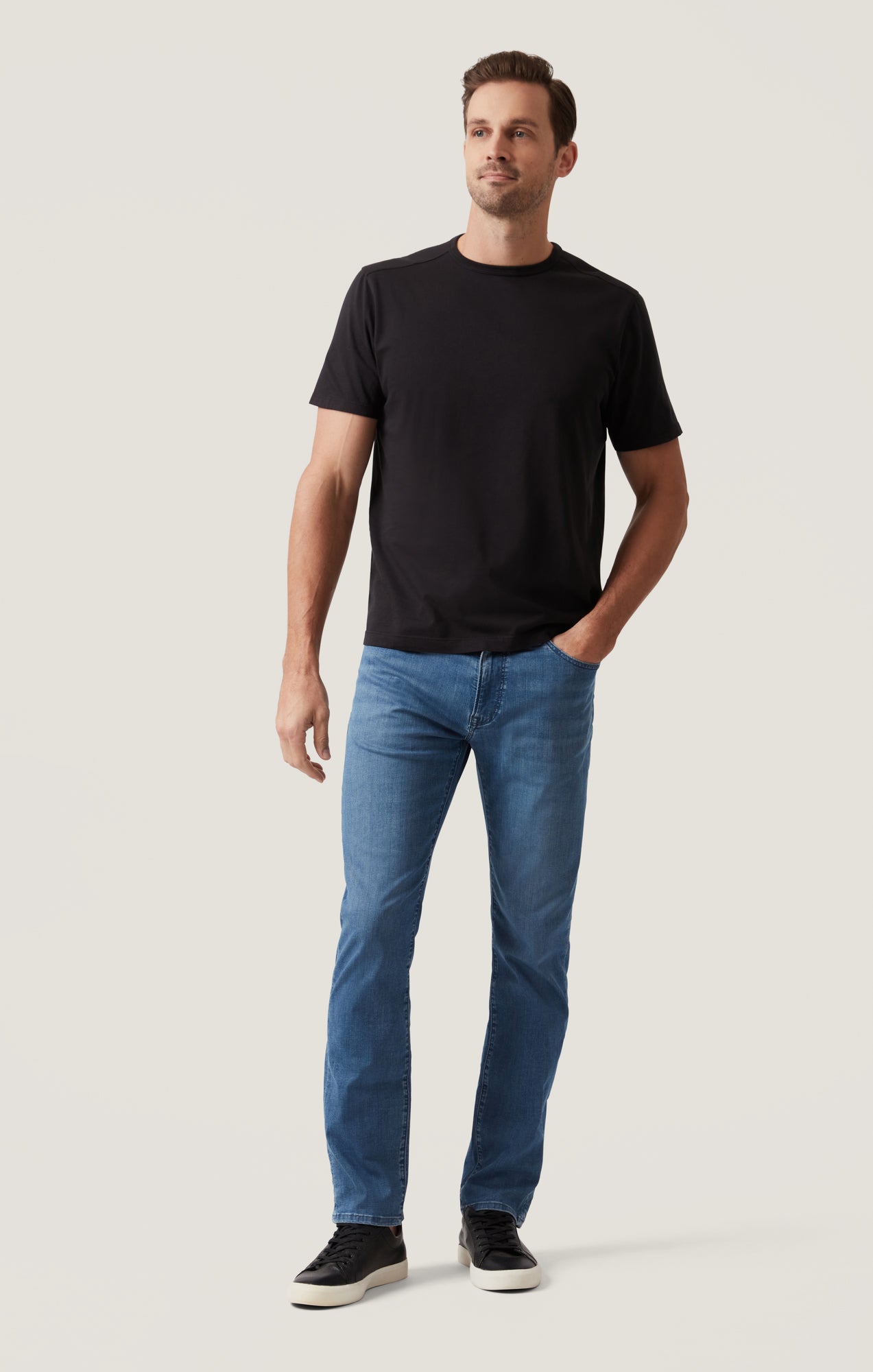 Charisma Relaxed Straight Jeans in Dark Blue Kona