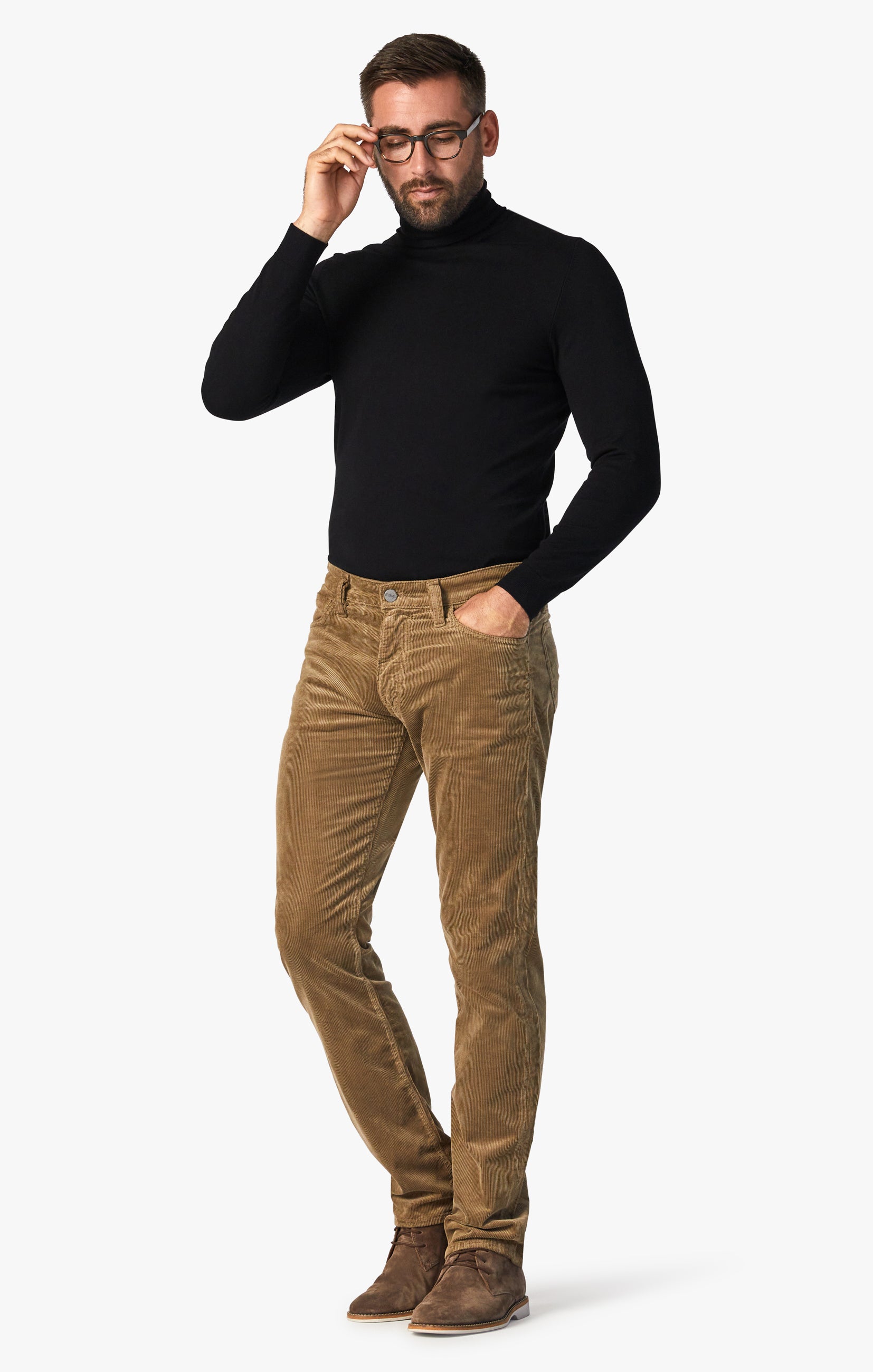 Charisma Relaxed Straight Pants in Tobacco Cord