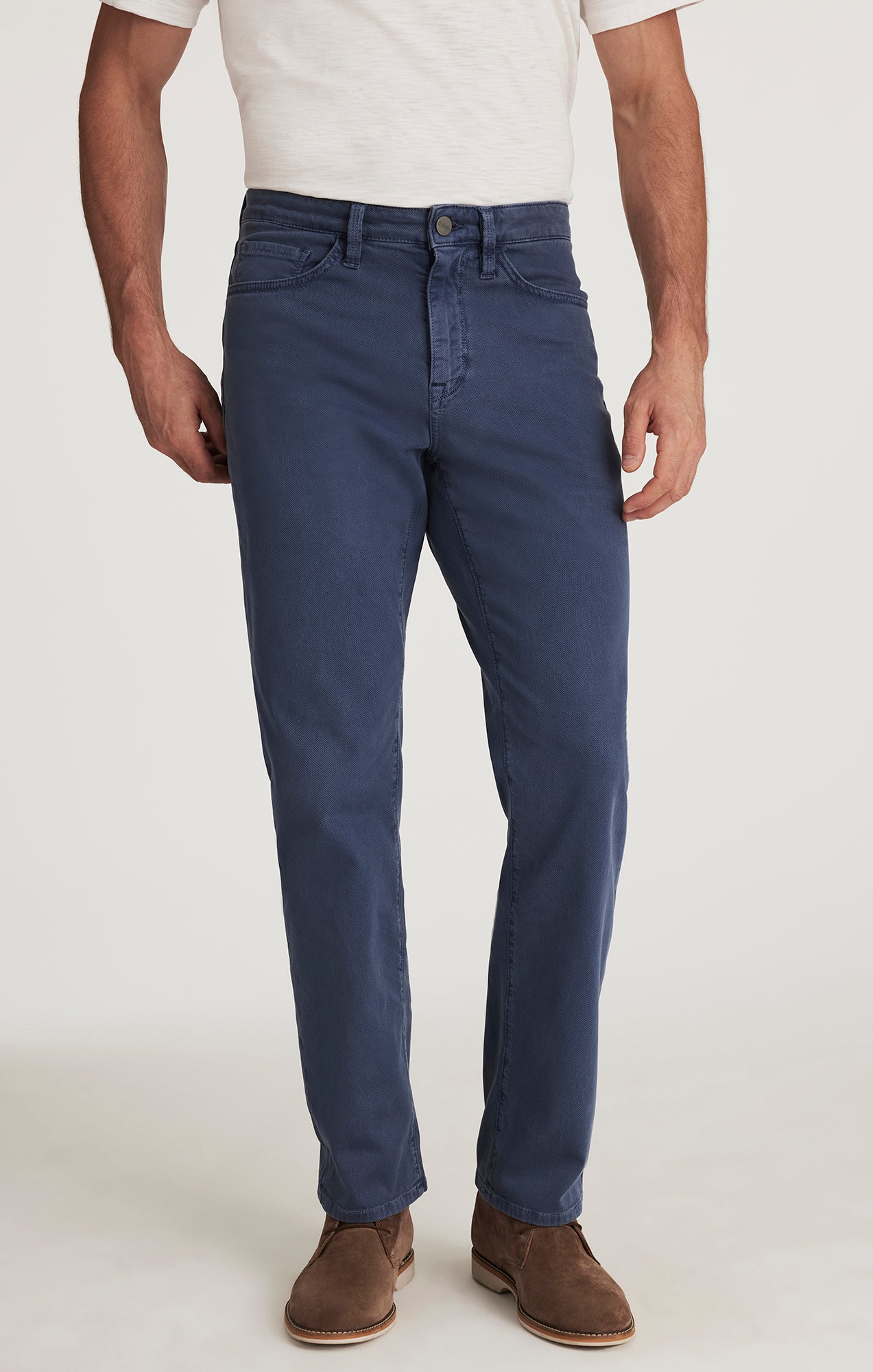 Charisma Relaxed Straight Pants in Blue Honeycomb