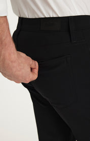Courage Straight Commuter Pants in Black Luxe