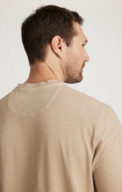 Slub Henley T-Shirt in Twill