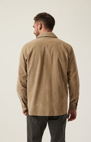 Corduroy Overshirt In Aluminum