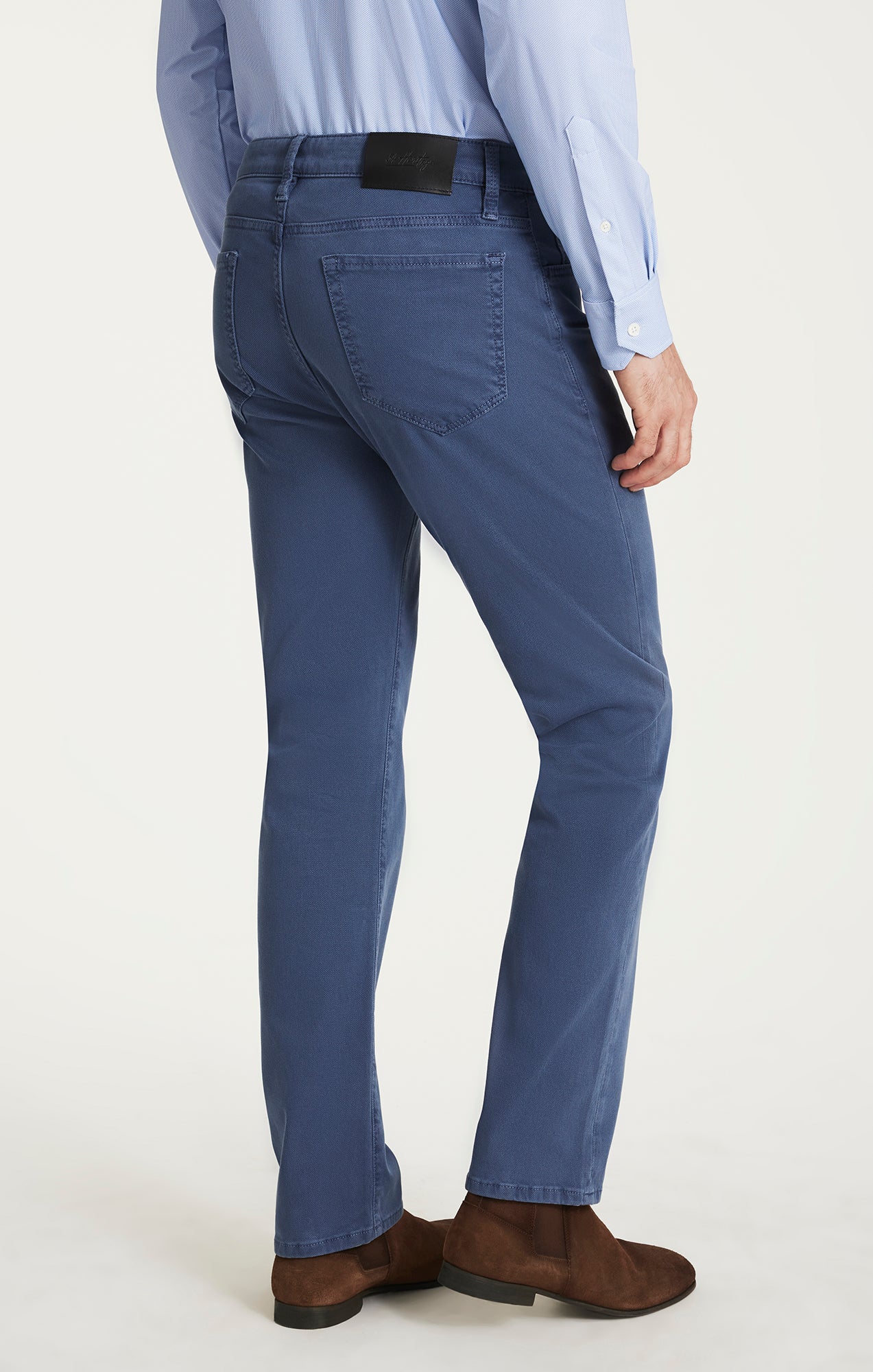 Courage Straight Leg Pants in Blue Honeycomb