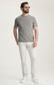 Slub Crew Neck T-shirt In Chiseled Stone