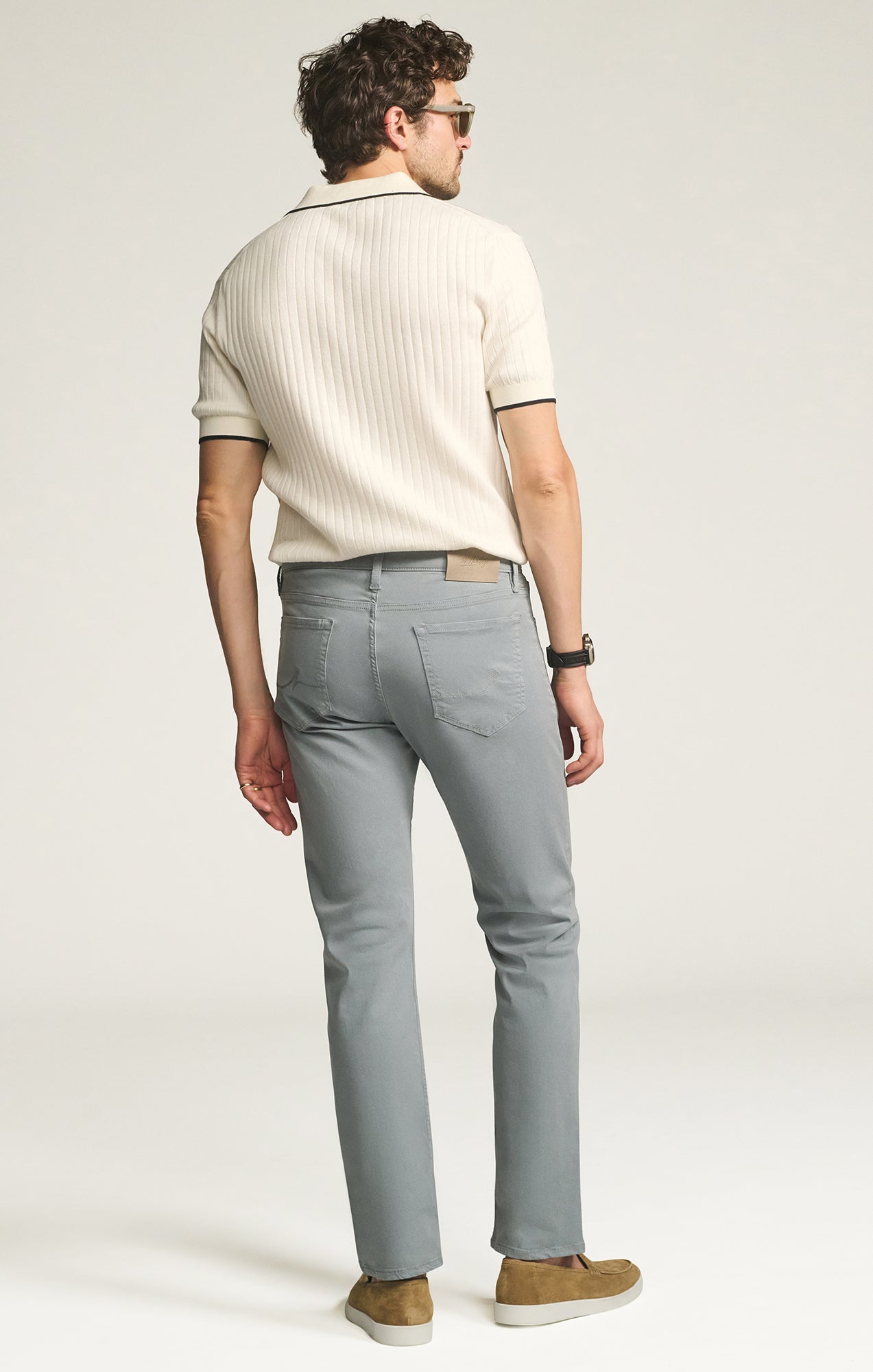 Courage Straight Leg Pants in Alloy Twill