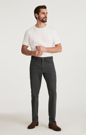 Charisma Relaxed Straight Pants in Iron Coolmax