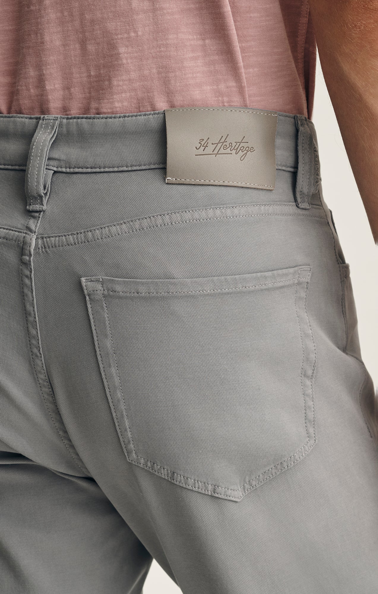 Charisma Relaxed Straight Pants In Pewter Cloud Luxe