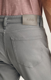 Charisma Relaxed Straight Pants In Pewter Cloud Luxe