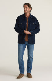 Corduroy Overshirt in Navy