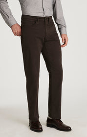 Charisma Relaxed Straight Pants in Brunette Twill