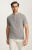 Slub Henley T-Shirt In Chiseled Stone