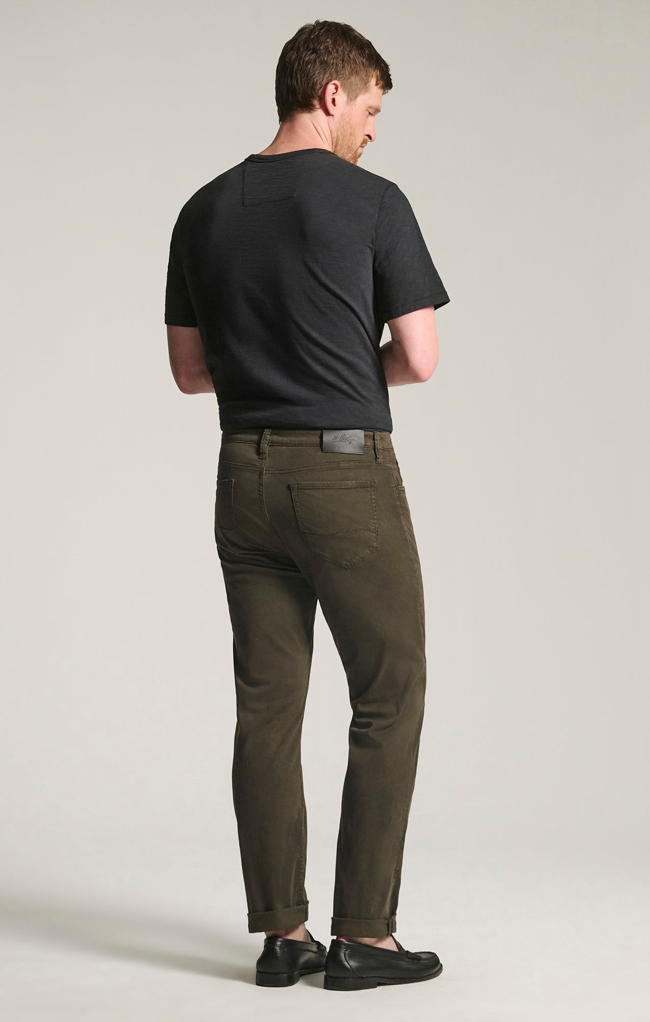 Courage Straight Leg Pants in Green Cactus Twill