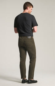 Courage Straight Leg Pants in Green Cactus Twill