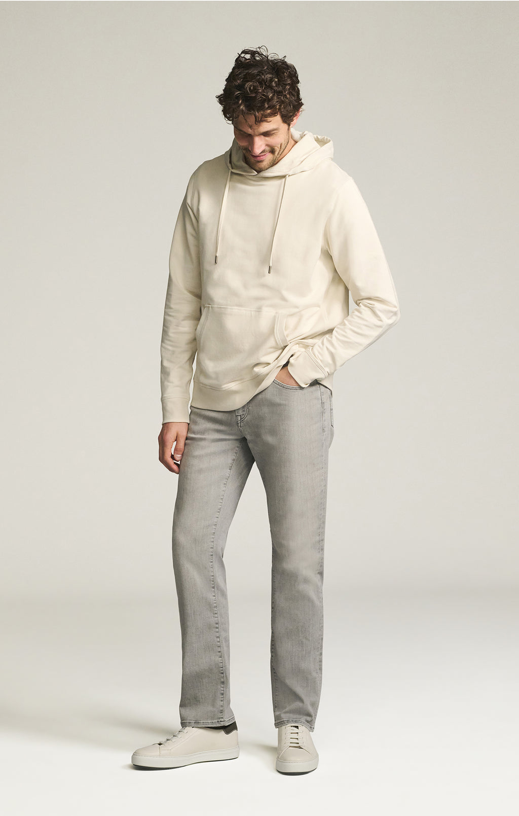 Charisma Relaxed Straight Jeans in Grey Organic Ultra