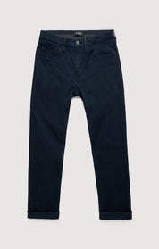 Charisma Relaxed Straight Pants in Dark Navy Cloud Luxe