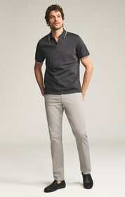 Charisma Relaxed Straight Pants in Cement Twill