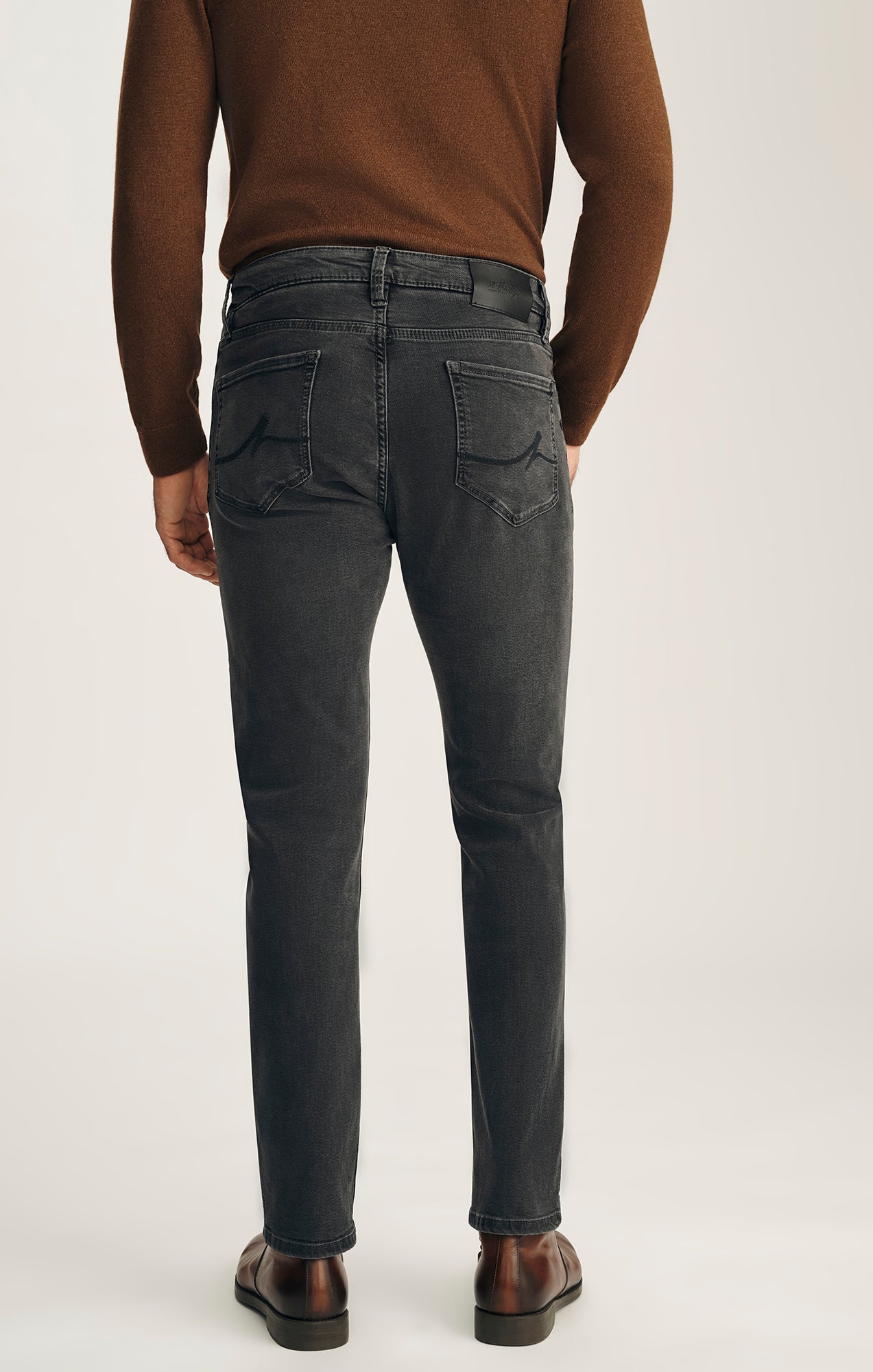 Courage Straight Leg Jeans in Smoke Brushed Urban