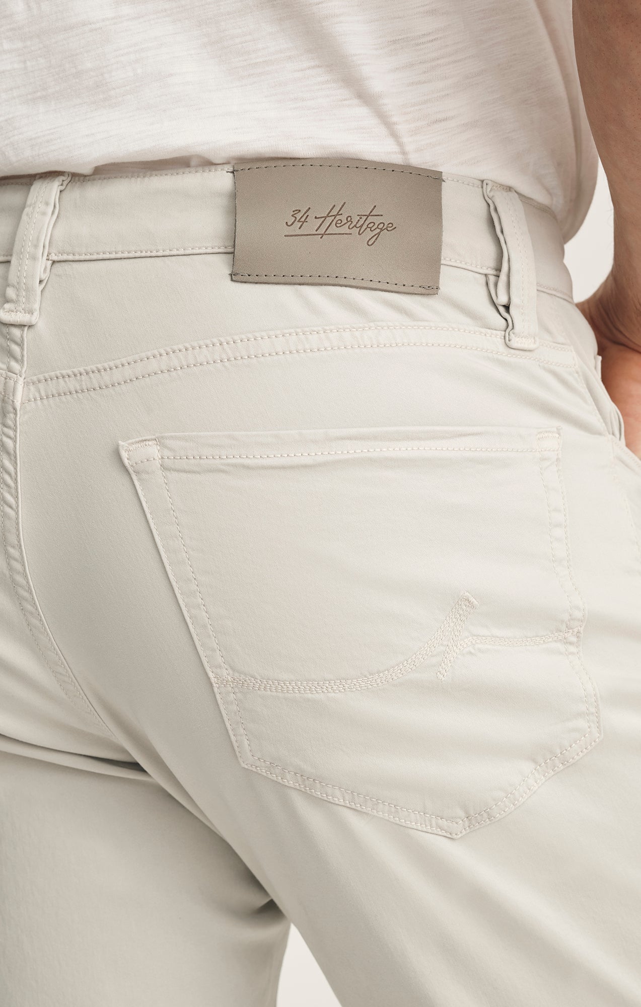 Charisma Relaxed Straight Pants In Glacier Twill