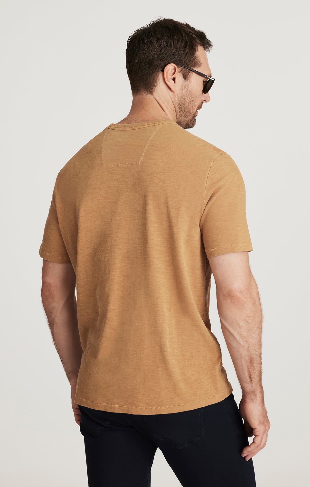 Slub Crew Neck T-Shirt in Wood Thrush