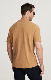 Slub Crew Neck T-Shirt in Wood Thrush