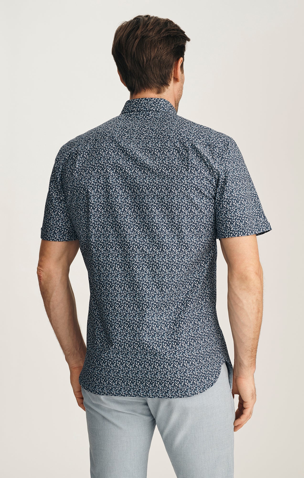 Flower Luxe Twill Shirt In Vintage Indigo