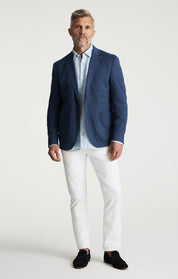 Courage Straight Leg Pants In White Twill