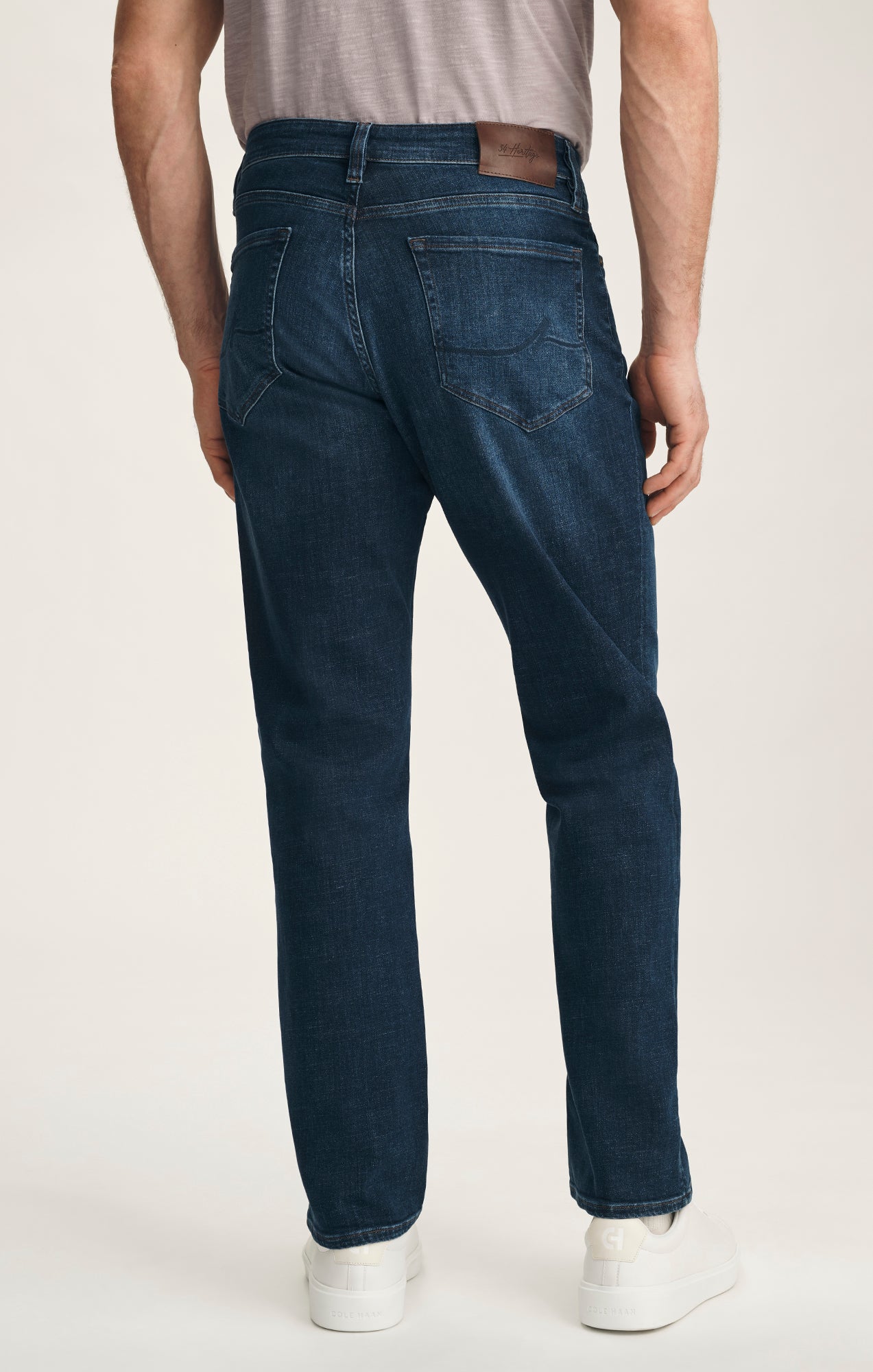 Charisma Relaxed Straight Jeans In Deep Brushed Vintage