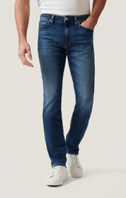 Courage Straight Leg Jeans in Dark Brushed Organic Ultra