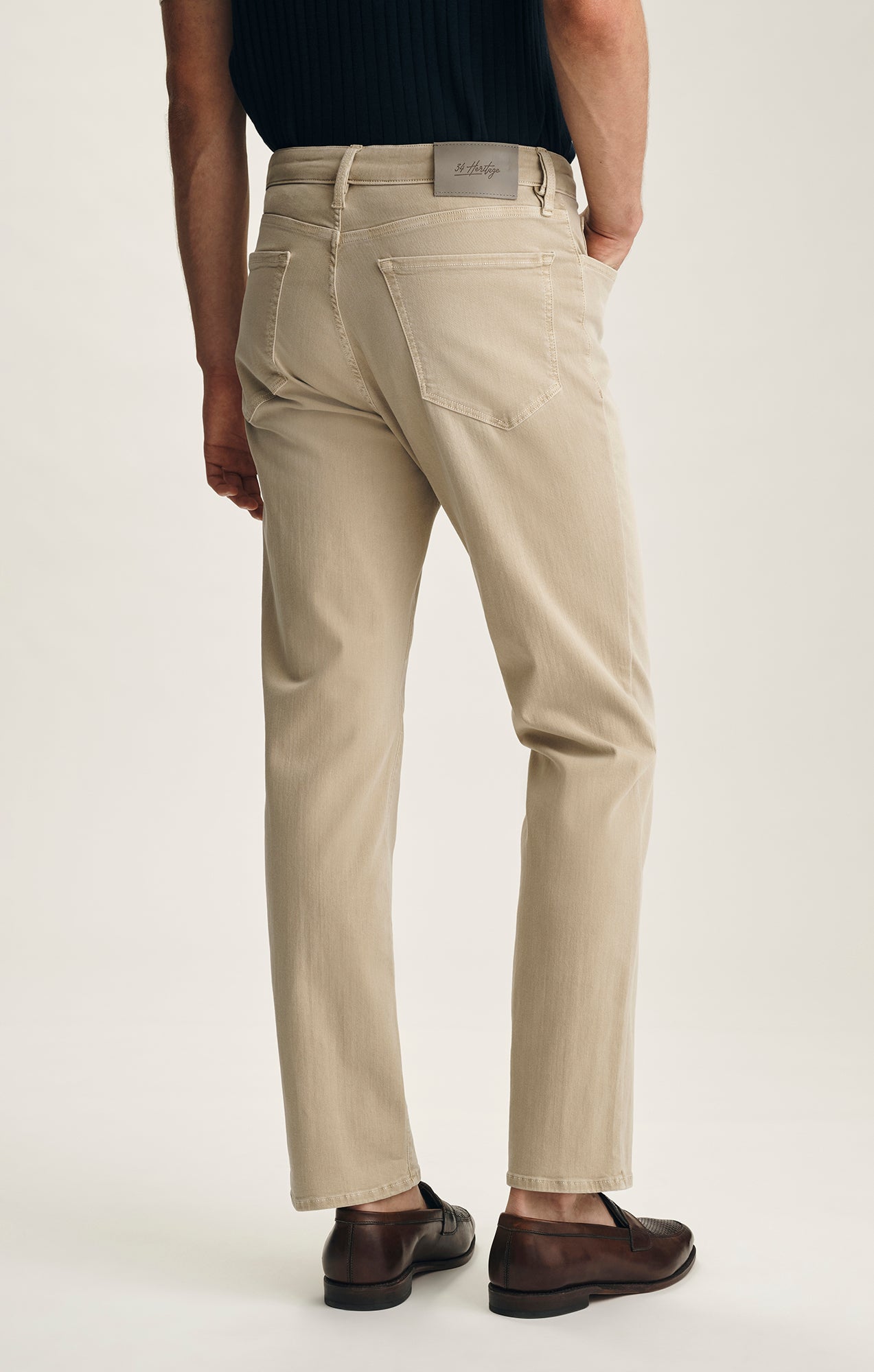Charisma Relaxed Straight Leg Pants In Sand Colored Urban
