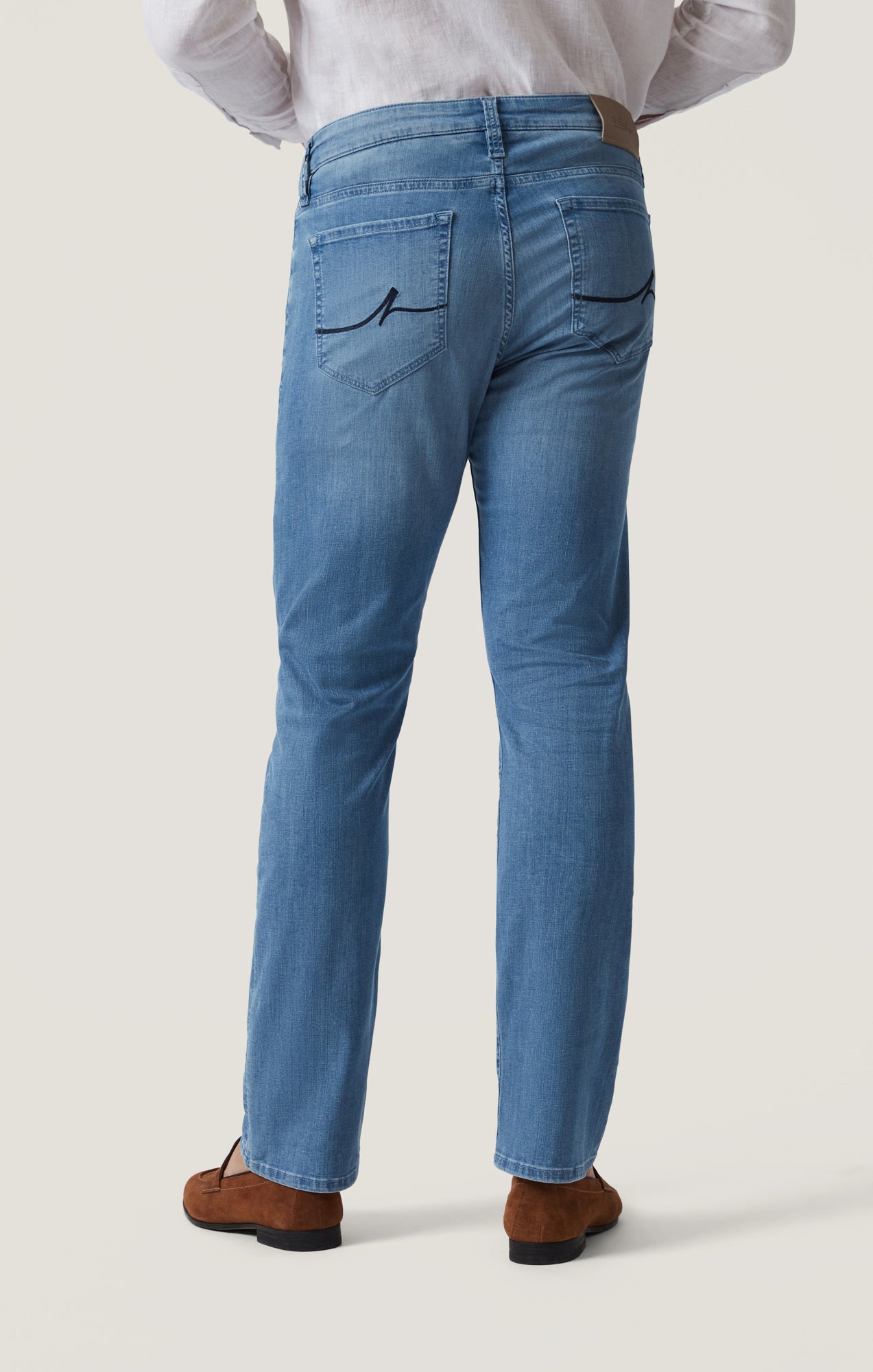 Courage Straight Leg Jeans in Mid Blue Kona