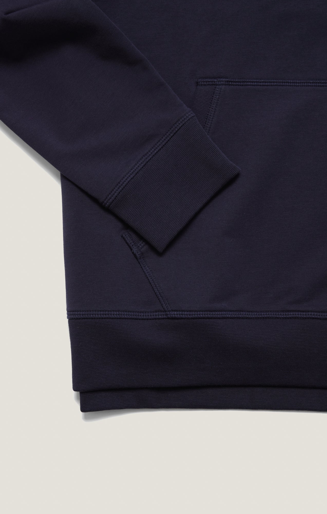 French Terry Hoodie In Navy