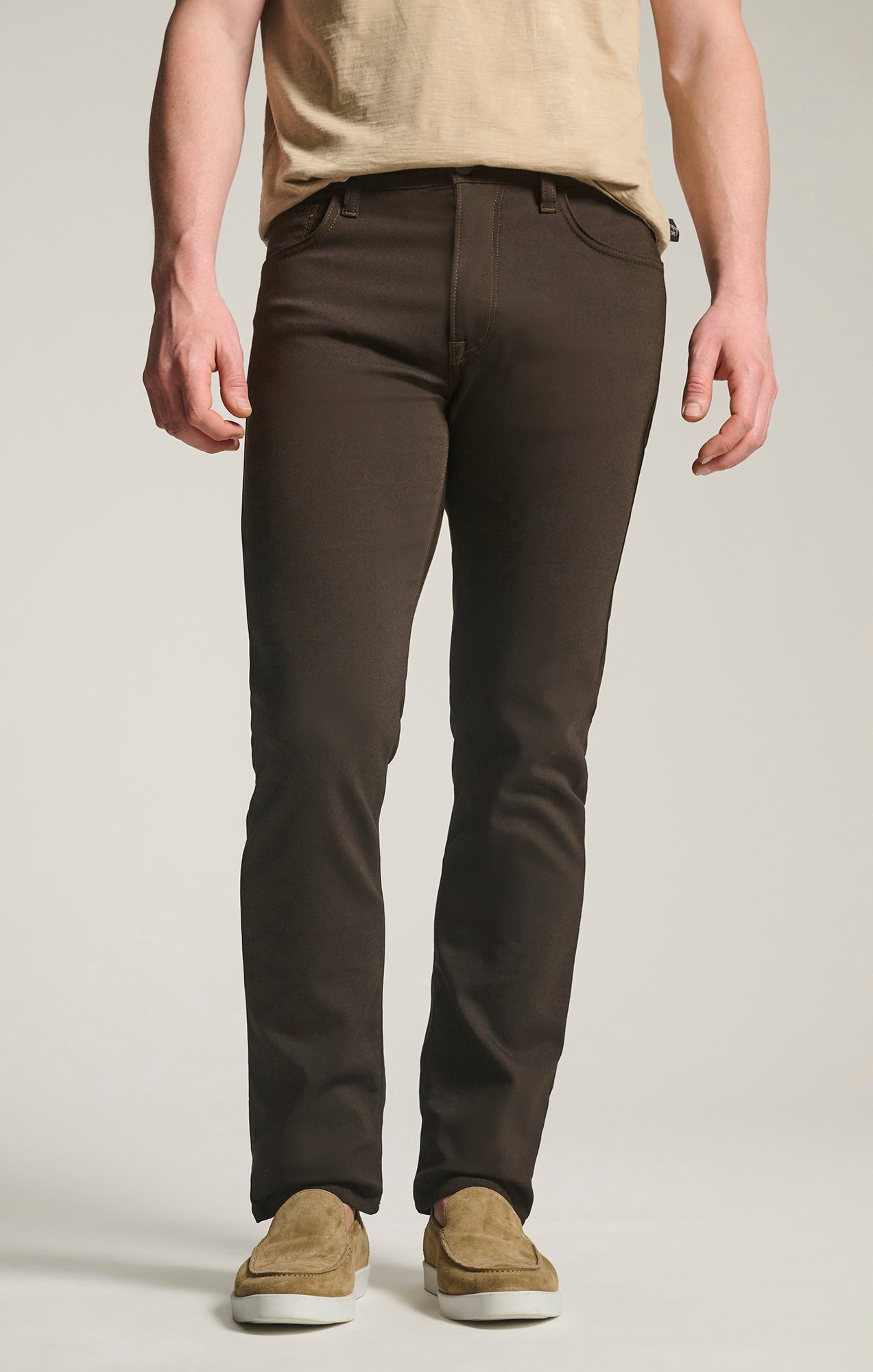 Courage Straight Leg Commuter Pants in Brown