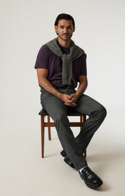 Charisma Relaxed Straight Pants in Grey Elite