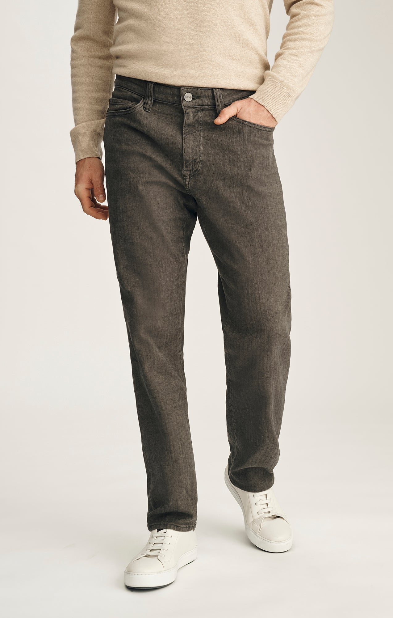 Charisma Dark Olive Herringbone