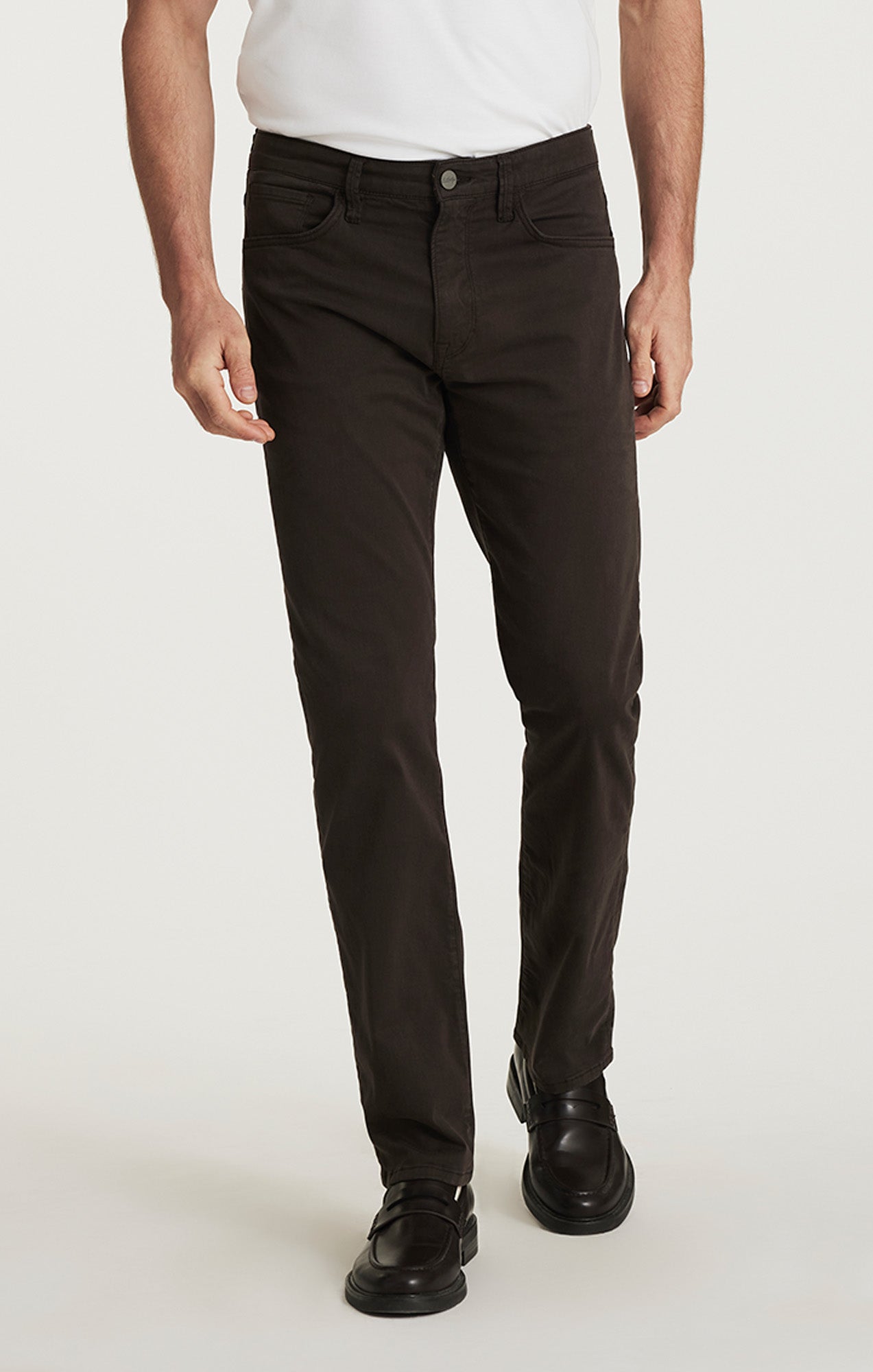 34 Heritage Men's Courage Straight Leg Pants in Brunette Twill