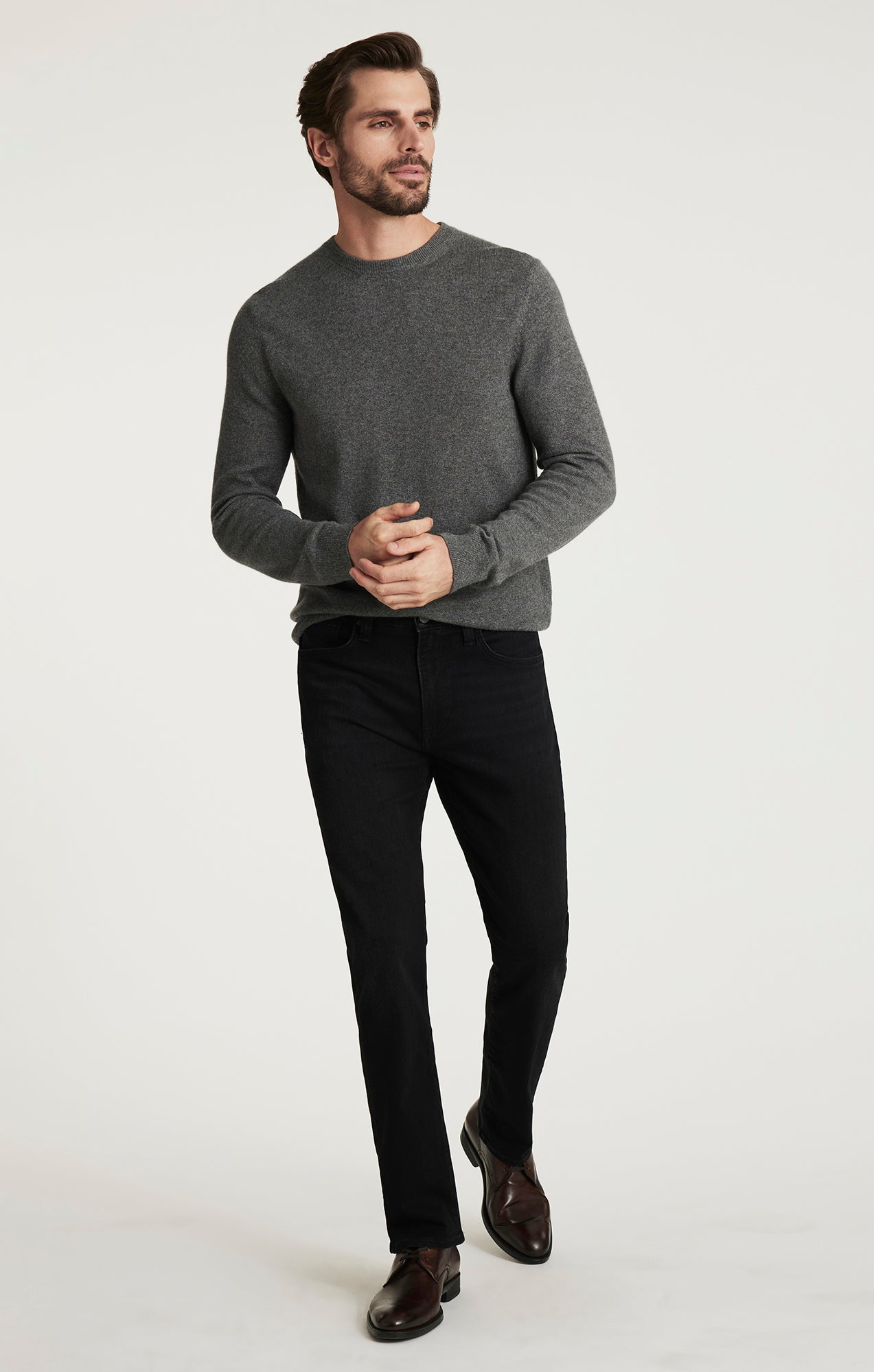 Courage Straight Leg Jeans in Smoke Organic Ultra