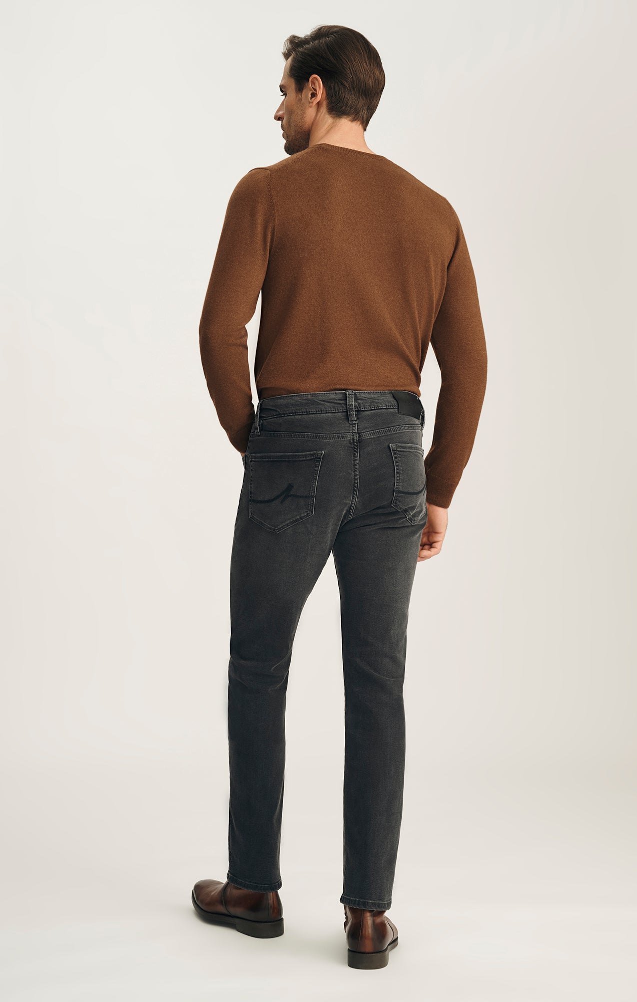 Courage Straight Leg Jeans in Smoke Brushed Urban