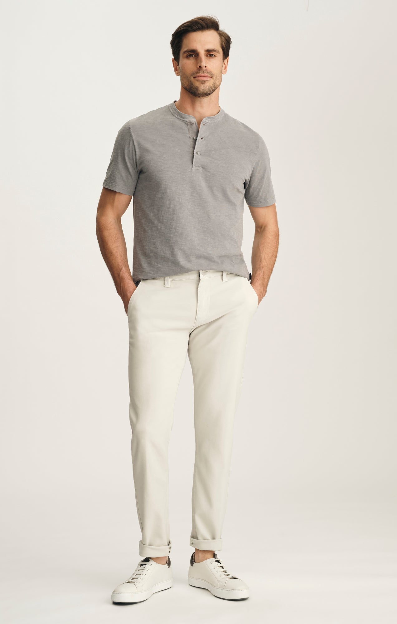 Verona Straight Leg Chino Pants In Glacier High Flyer