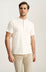Slub Henley T-Shirt In Antique White