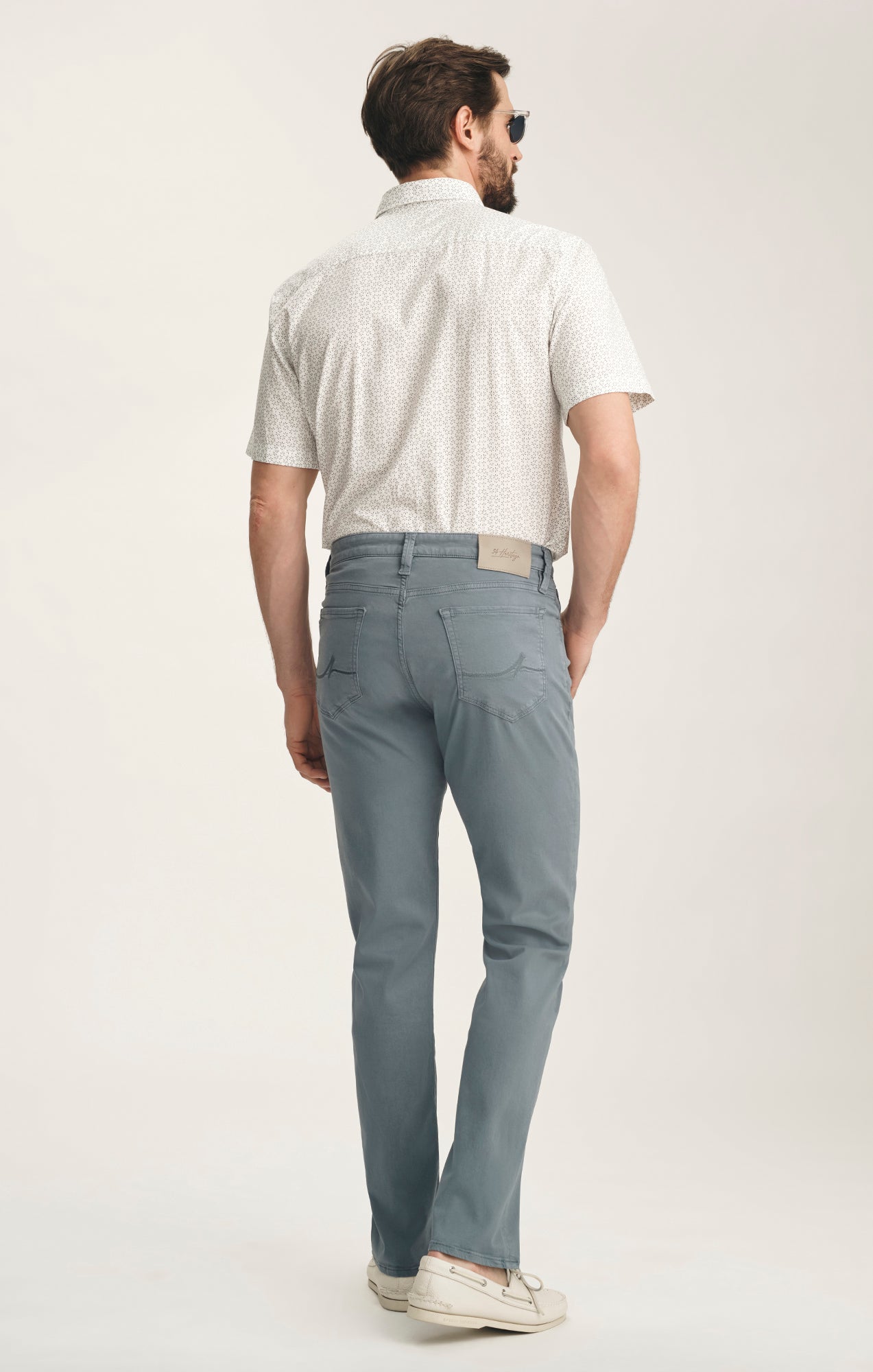 Courage Straight Leg Pants In Flint Stone Twill