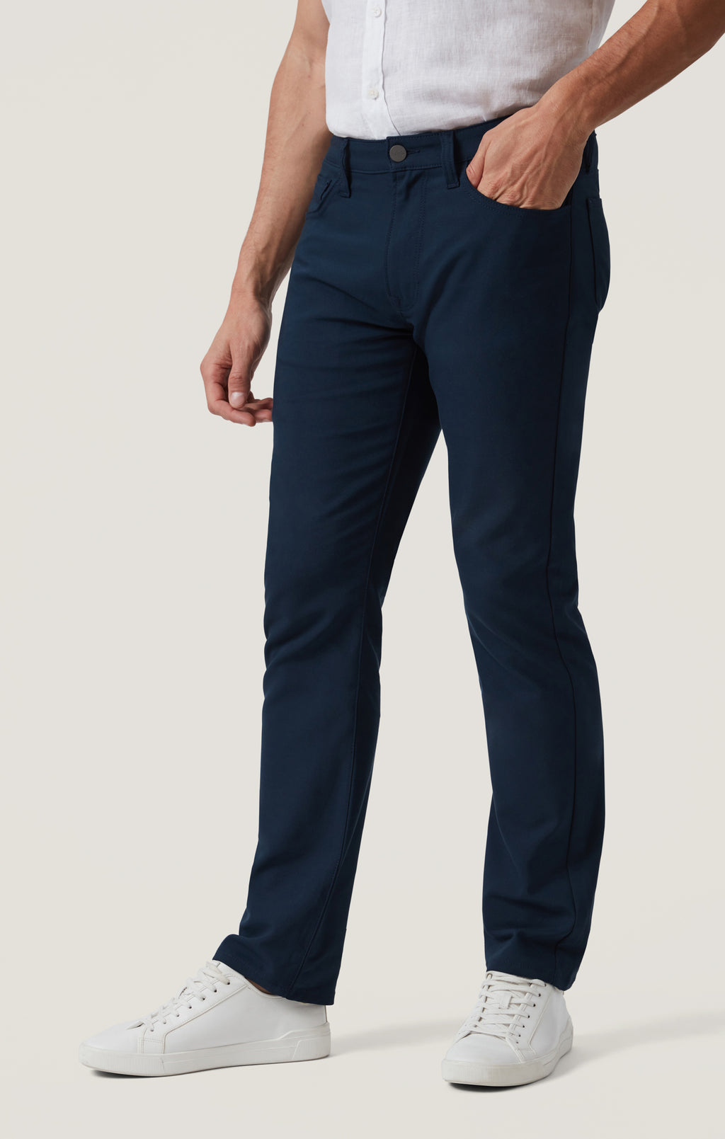 Charisma Relaxed Straight Pants in Navy Commuter