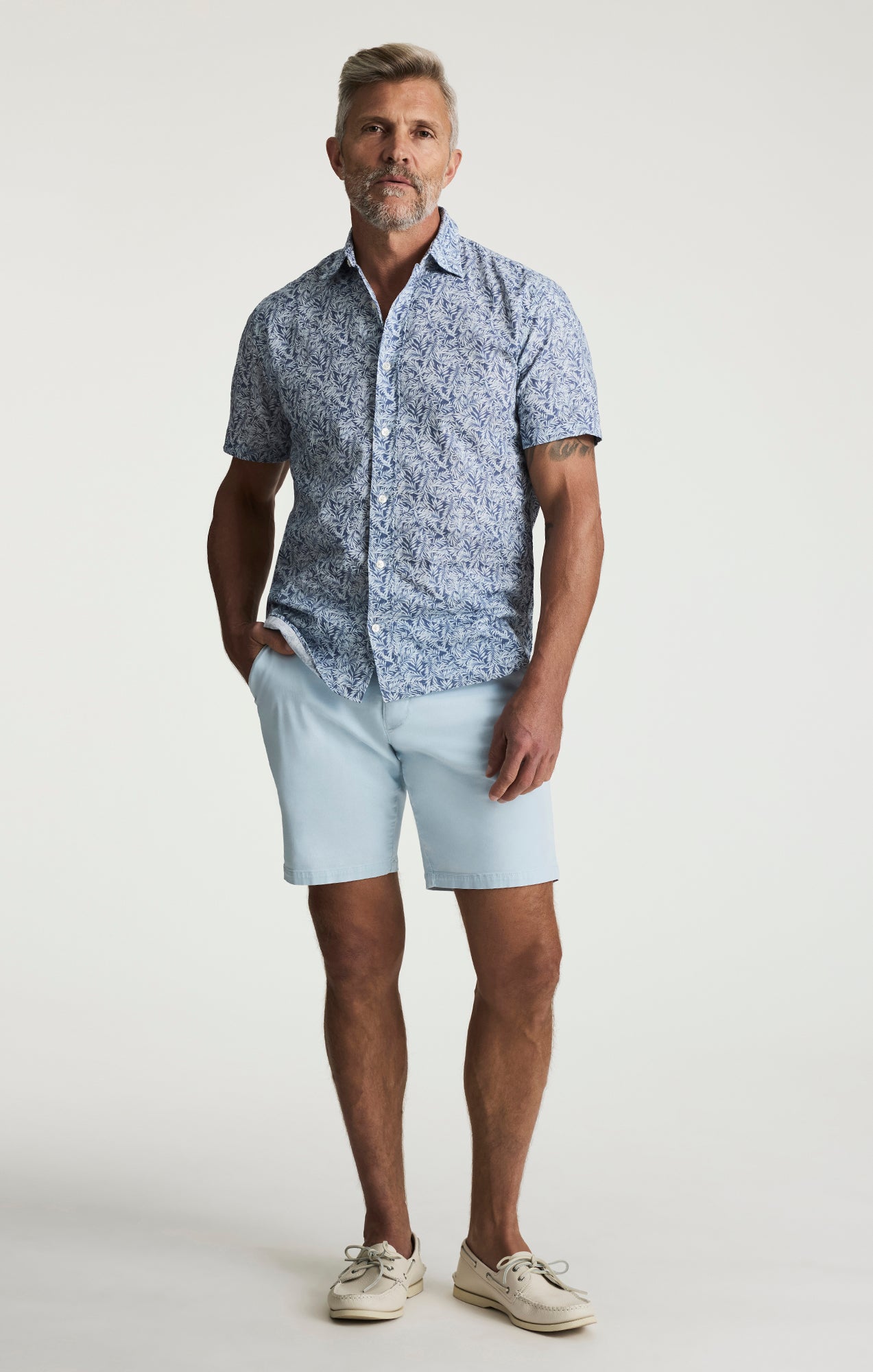 Palm Shirt In Indigo